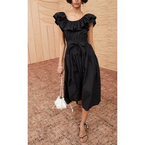 Ulla Johnson Amira Dress, Noir, Size 2 NWT